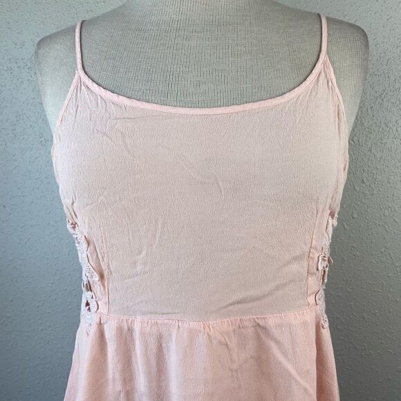 Forever 21 Pink Spaghetti Strap Tank Top Size M EUC - Picture 2 of 9